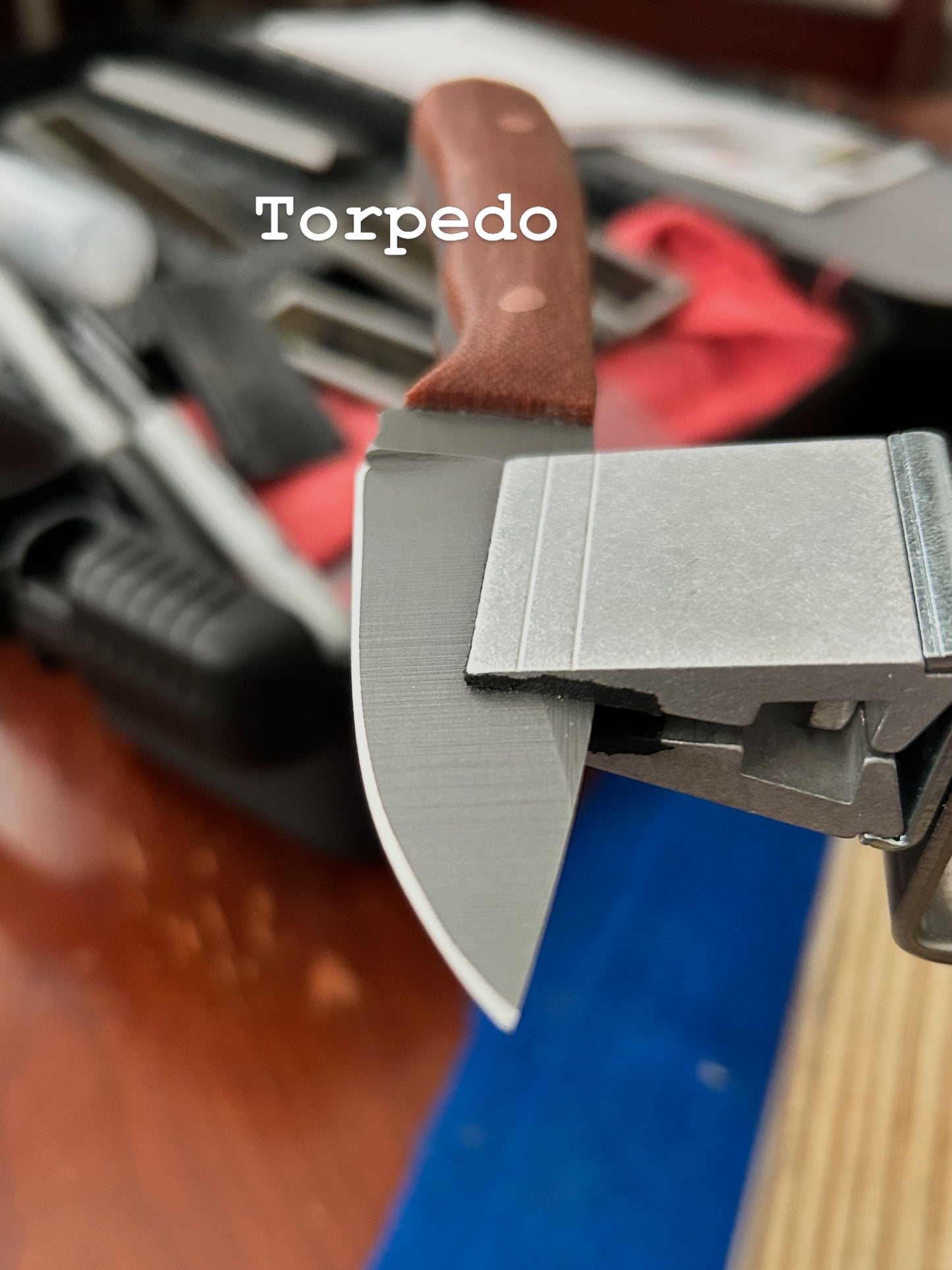 Torpedo | Cross-Cut Micarta + Copper Pins