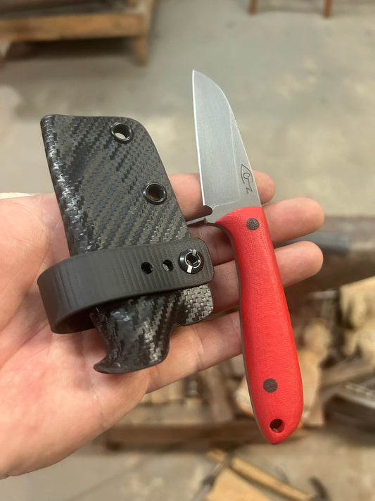 Pocket Rocket | Red G10 + Black Pins