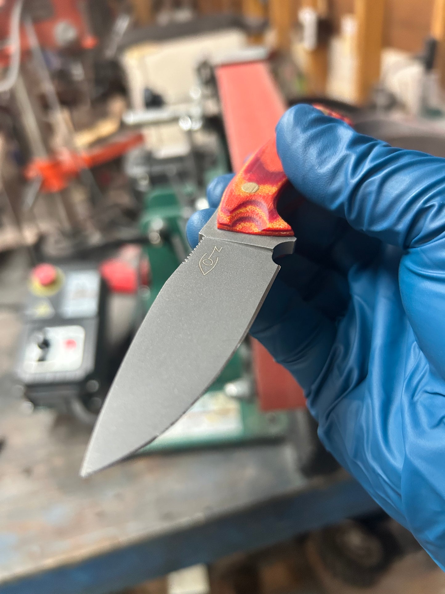 Step | Red-Yellow-Orange Micarta w/Brass Pins