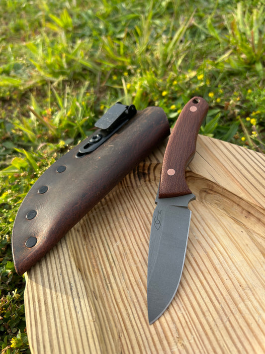 Step | Cross-Cut Micarta + Copper Pins