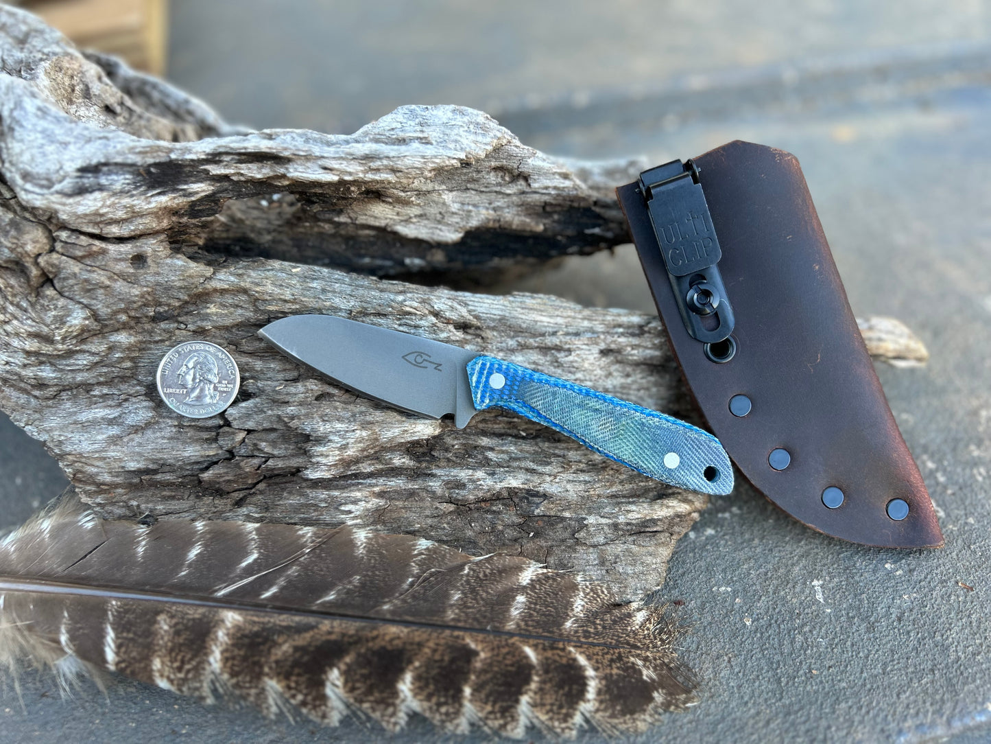 6.2” Carry Series - Pocket Rocket - Blue Denim Firehose
