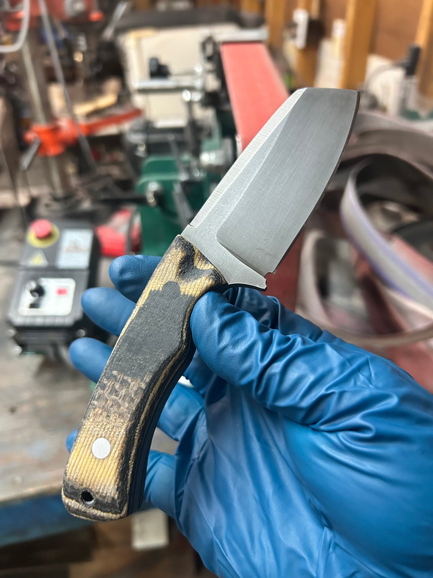 Crab Cleaver | Yellow & Black Micarta