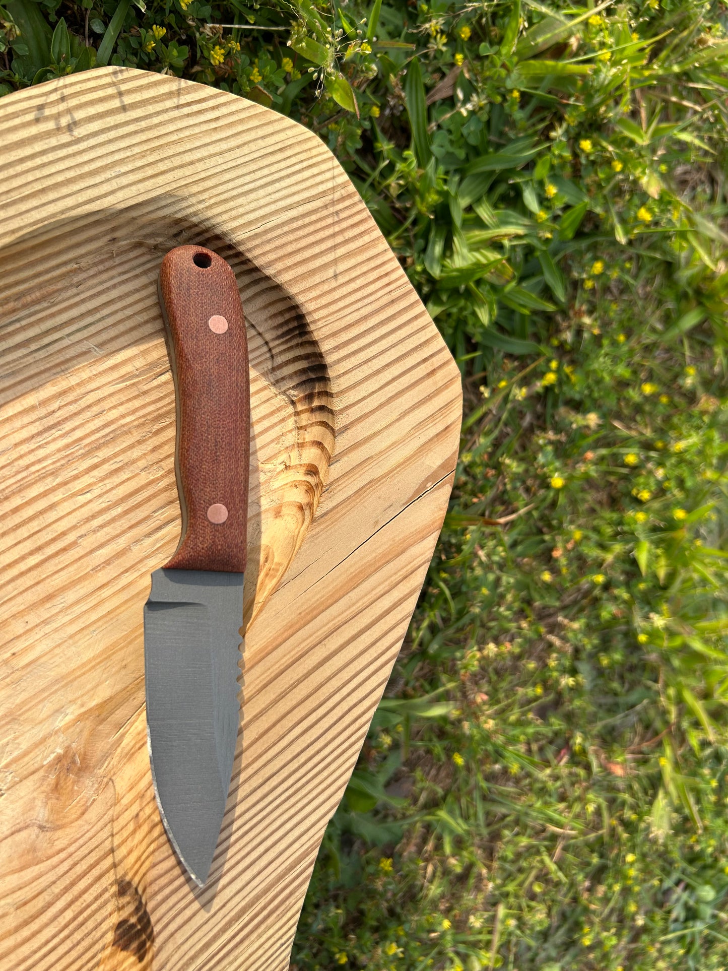 Torpedo | Cross-Cut Micarta + Copper Pins