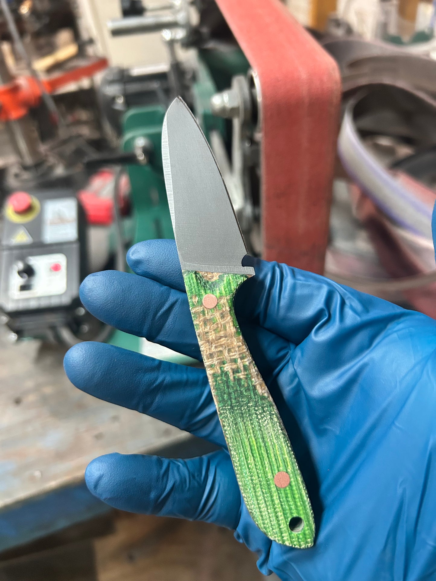 Pocket Rocket | Green & Burlap w/Copper Pins