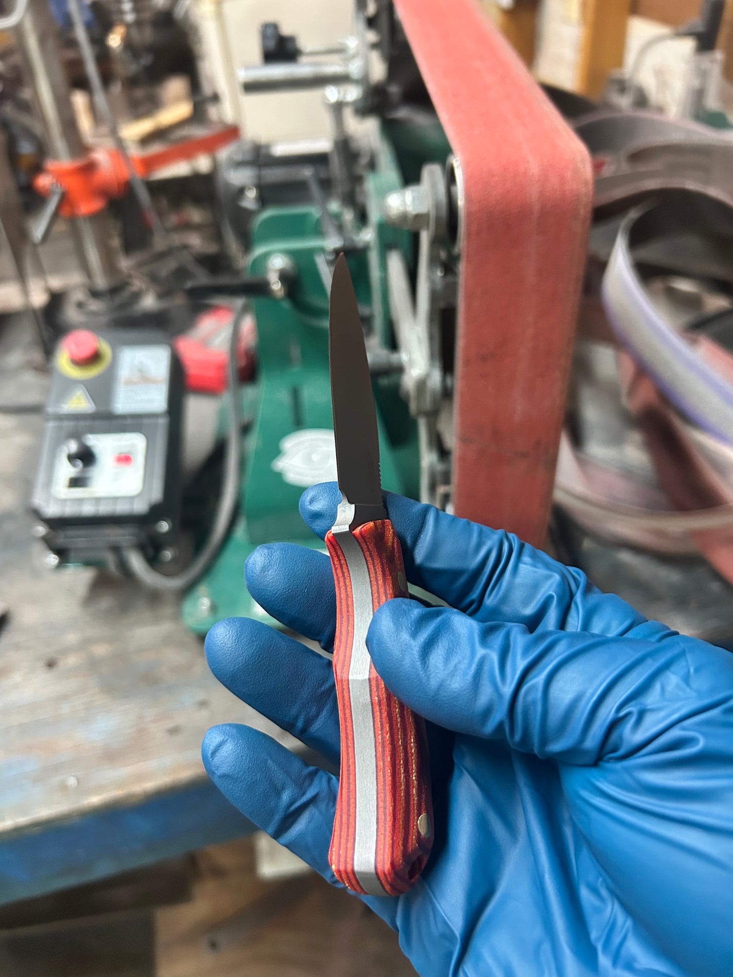 Step | Red-Yellow-Orange Micarta w/Brass Pins