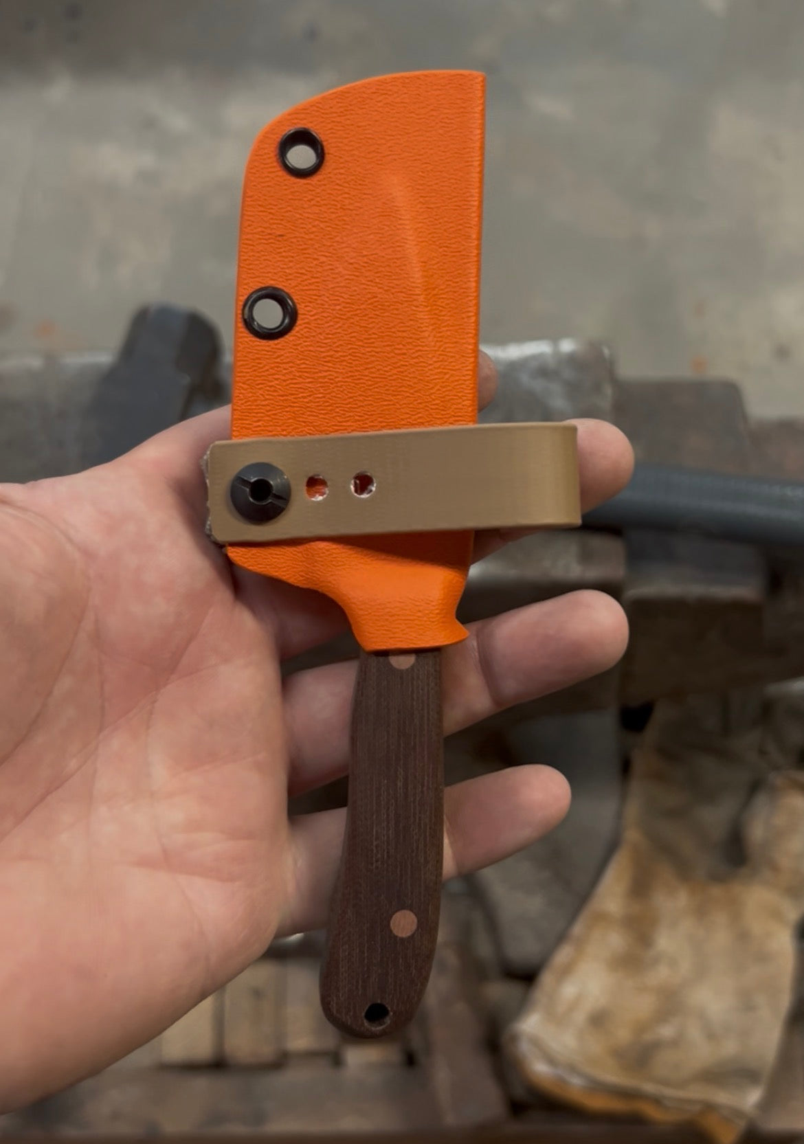 Torpedo | Cross-Cut Micarta + Copper Pins