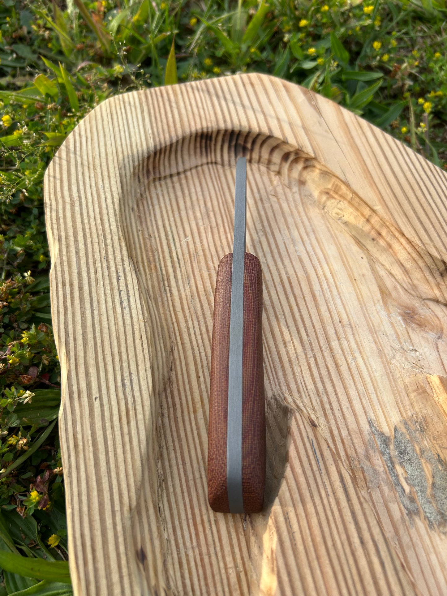 Pocket Rocket | Cross-Cut Micarta + Copper Pins