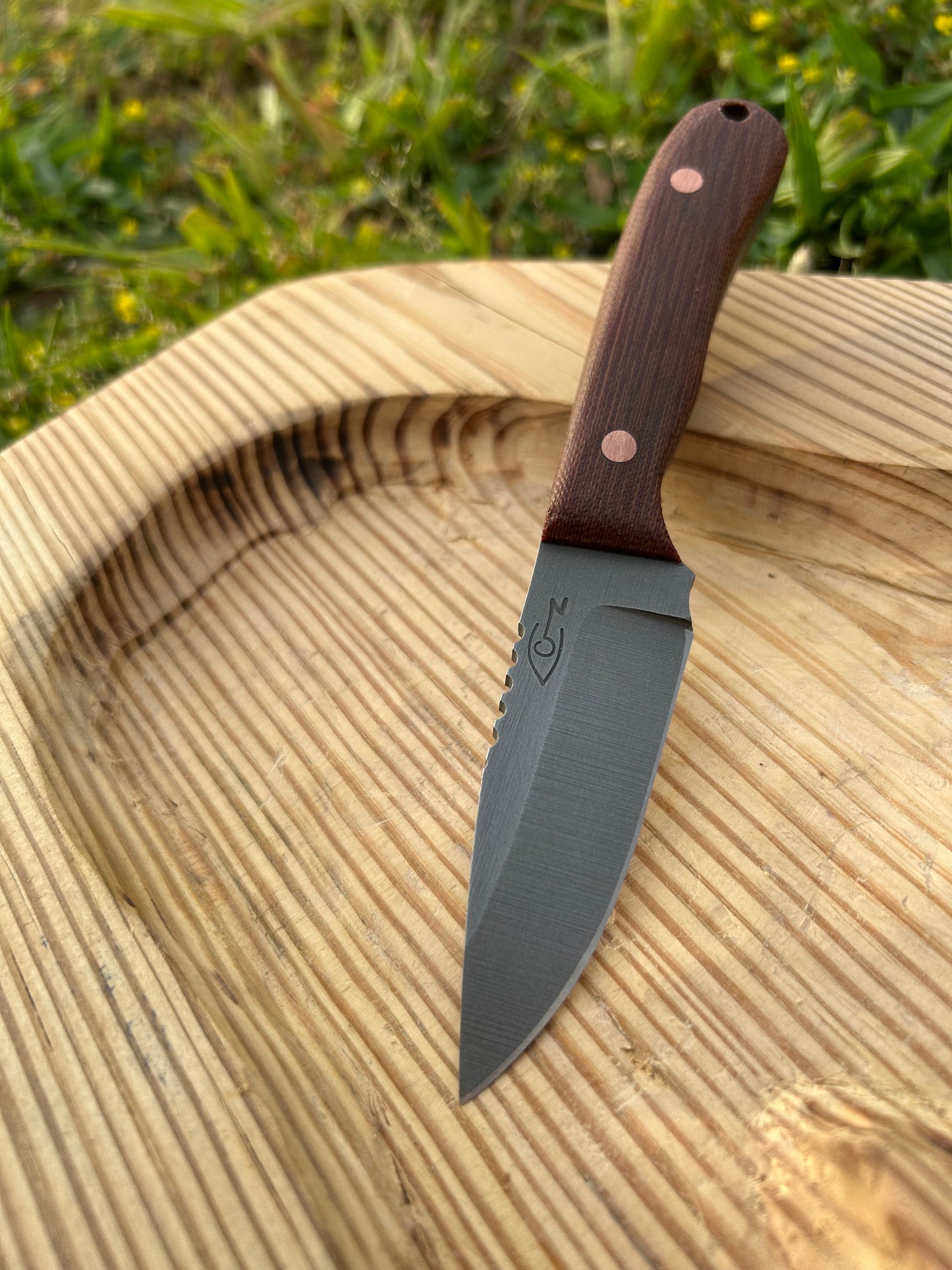 Torpedo | Cross-Cut Micarta + Copper Pins