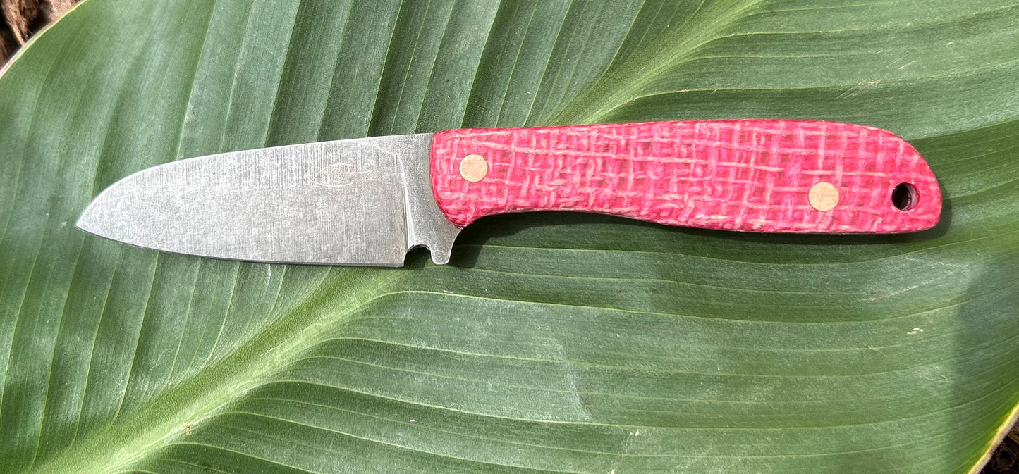 Pocket Rocket | Pink Jute + Copper Pins